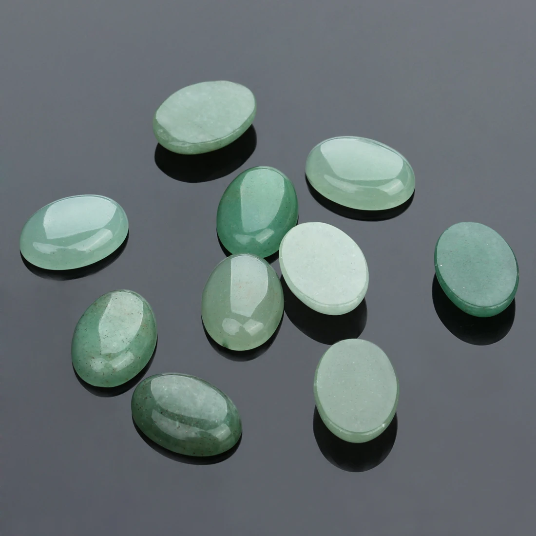 2-10 Stück Naturstein Cabochon Oval Tigerauge Achate Jade Amethyst Stein Cabochons Perlen Cameo Einstellungen für DIY Schmuckherstellung – Detail 9