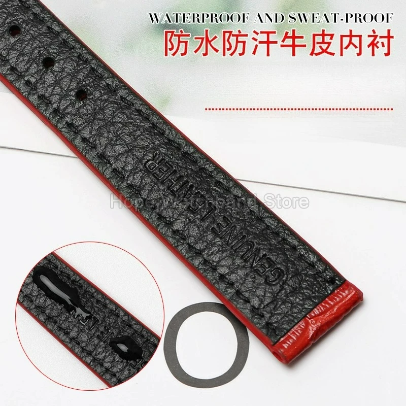 Cinturino per orologio da donna in pelle di vacchetta cremisi conciata vegana per fibbia in acciaio inossidabile con interfaccia piatta Casio LTP-1208E-9B2 ​ ​   14 mm