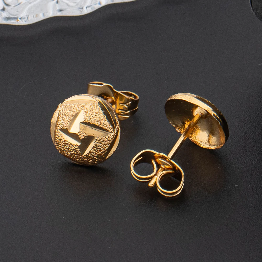 Vintage-Ohrstecker für Damen, vergoldet, mit Herz-, Blumen- und geometrischen Mustern, halbperlenbesetzt, schöne Ohrstecker, Schmuck, Geburtstagsgeschenke, Partygeschenke – Detail 9