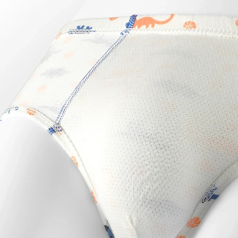 5PCS어린이 항균 속옷, 남아용 순면 100%, 어린 아이와 남아용 플랫 면, 사각 반바지