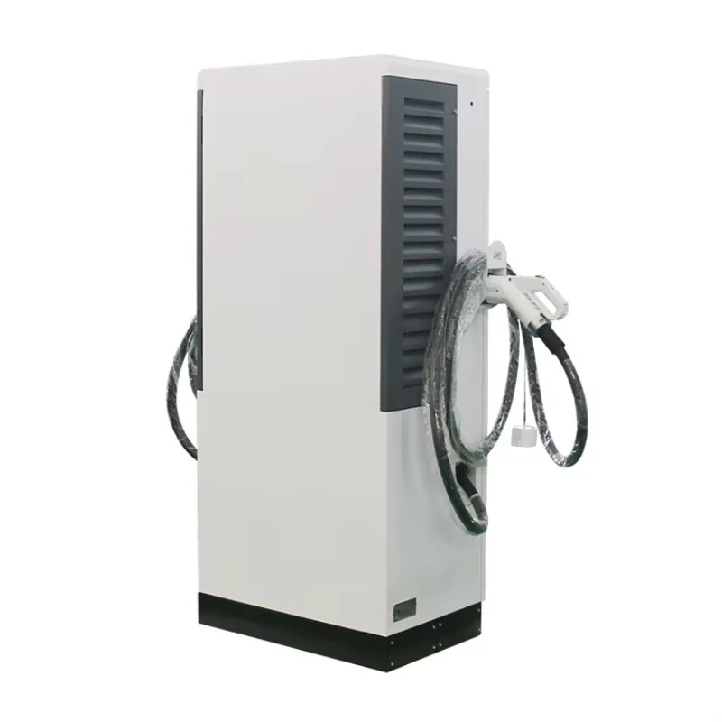 Commercial DC Fast EV Charging Station  Three Floor-standing Portable Cable Management System New