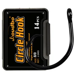 Tuna Hook Fishing Circle Hooks 3X Strong in-Line Fishing Hooks for Tuna Catfish Bass Saltwater Freshwater Fishing Size 4#-12/0#