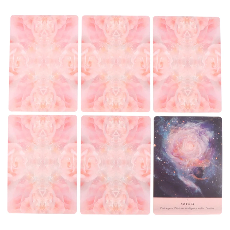 44-Card Deck The Rose Oracle Cards Dreamy Romantic Beautiful Design Pattern For Friends Holiday Gift Board Game Child Toys