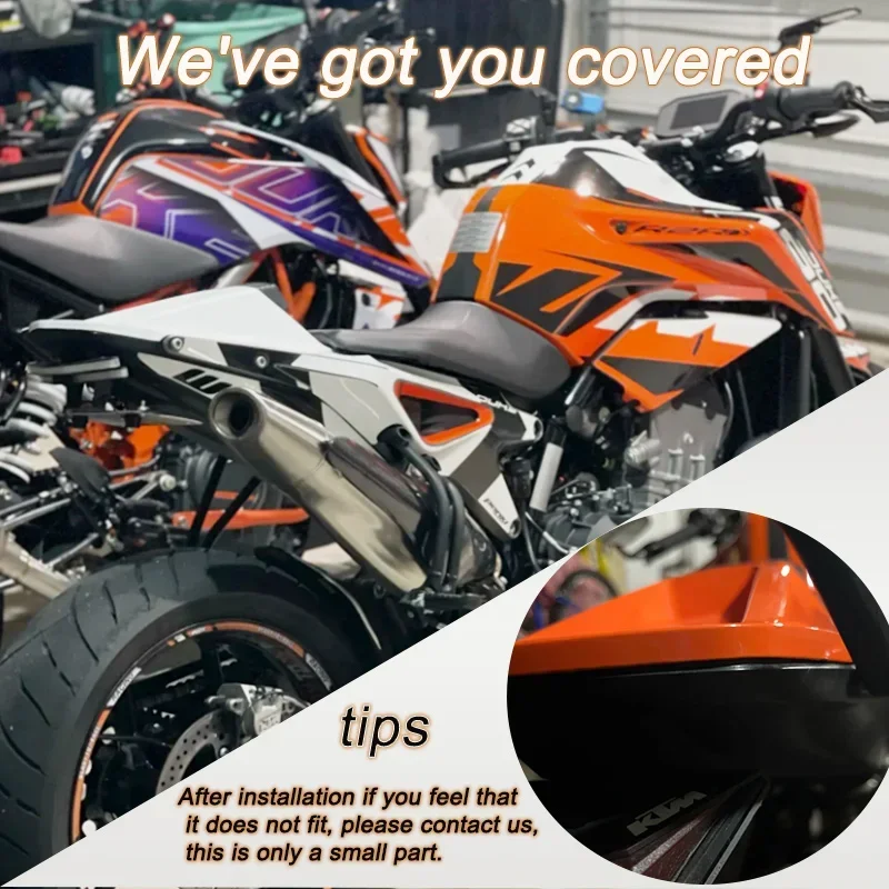 Para duke 790 890 traseiro pillion passageiro capa de assento carenagem cowl styler spoiler para ktm duke790 2018-2023 acessórios da motocicleta