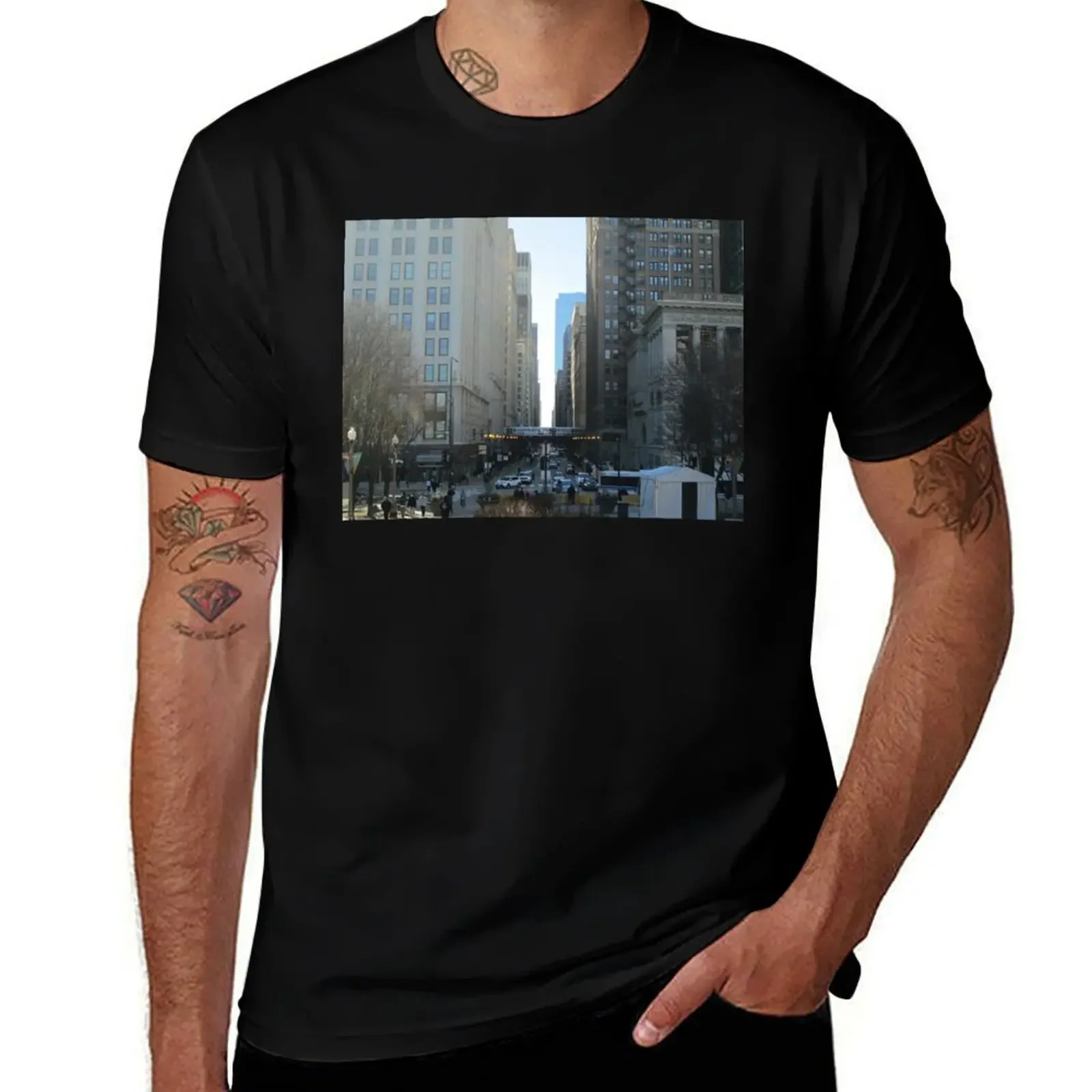 

chicago T-Shirt gifts for boyfriend korean fashion funny gifts anime stuff mens graphic t-shirts funny