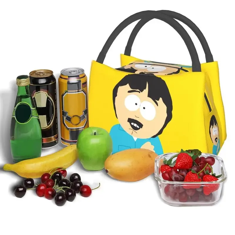 Film comici animati per adulti borsa da pranzo isolata SouthPark per Picnic all\'aperto Resuable Thermal Cooler Bento Box Women