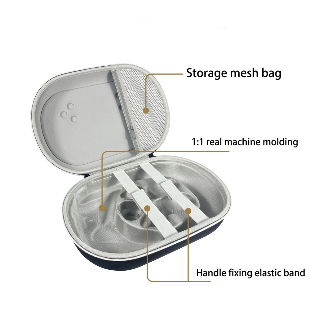 

For Meta Quest 3S VR Protective Glasses Hard Box Carrying Case EVA Anti-Drop Head Mounted Handheld Travel Storage Bag