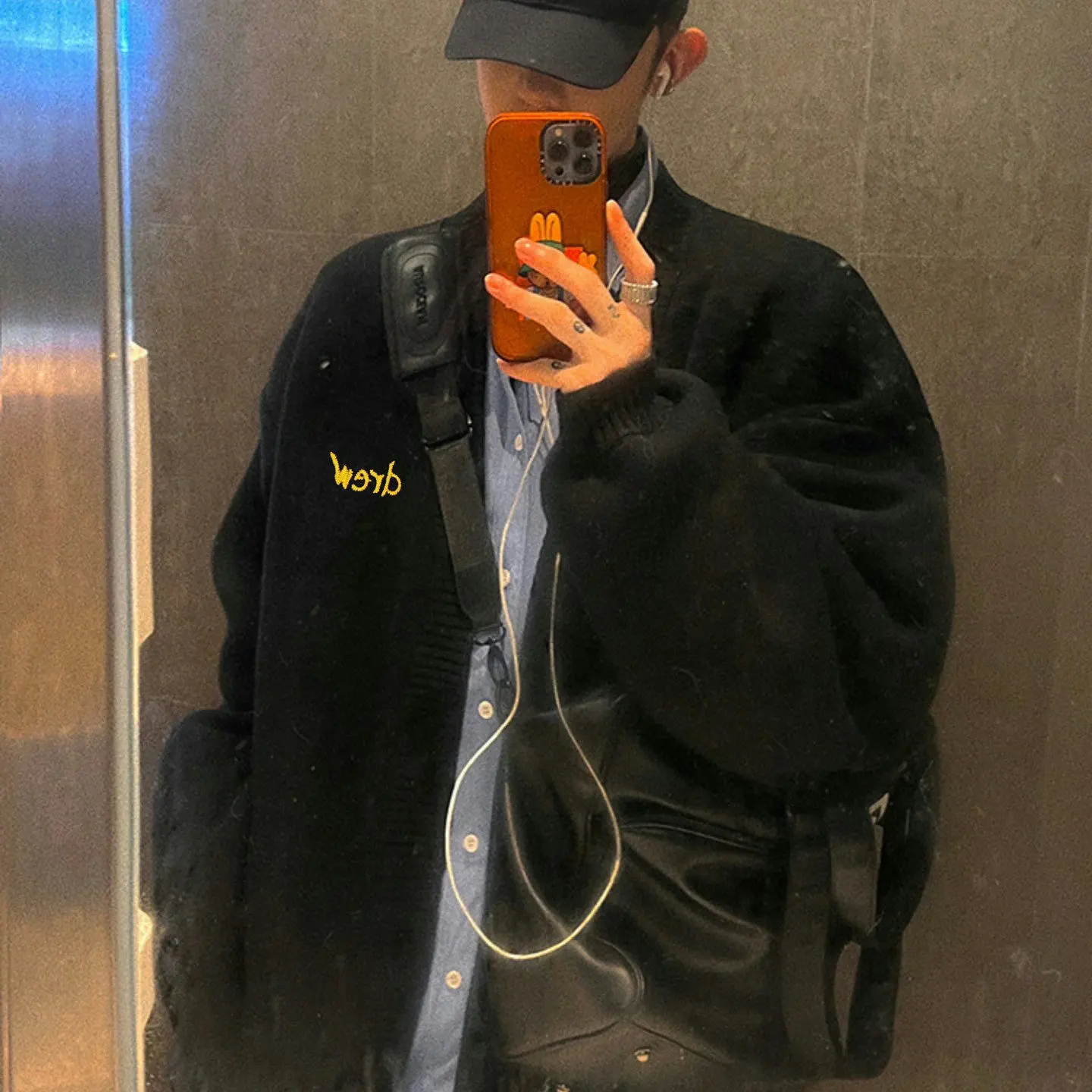 

Кардиган Drew House 25ss с вышивкой золотой нитью, унисекс, вязаный, для мужчин и женщин