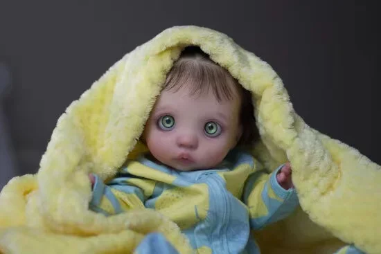 Customized Limited Supply 16''Reborn Baby Peeka With Hand-Rooted Hair Already Finished Doll by Artist Lulun Christmas Gift