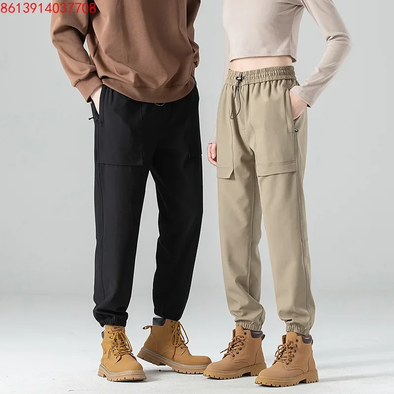 

Couple Charge Pants Men's Thin Soft Shell Pants Women's New Mountaineering Tie Tote Pants Anti-defense