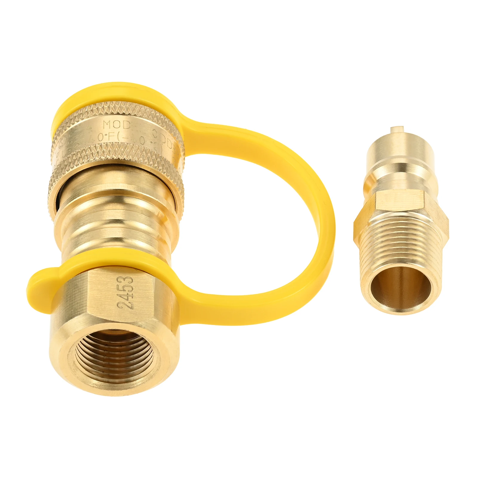 

Латунный 3/8-дюймовый адаптер для быстрого подключения природного газа и пропана, разъем с вилкой-вилкой, комплект для быстрого подключения газа 3/8 дюйма