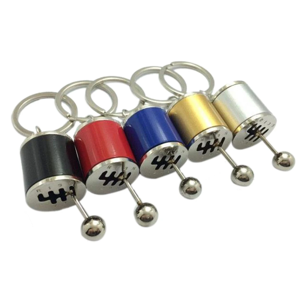Gear Box Shifter Key Chain 6-Speed Manual Transmission Gear Shift Key Ring Auto Gear Shifter Model Metal Alloy Key Chain