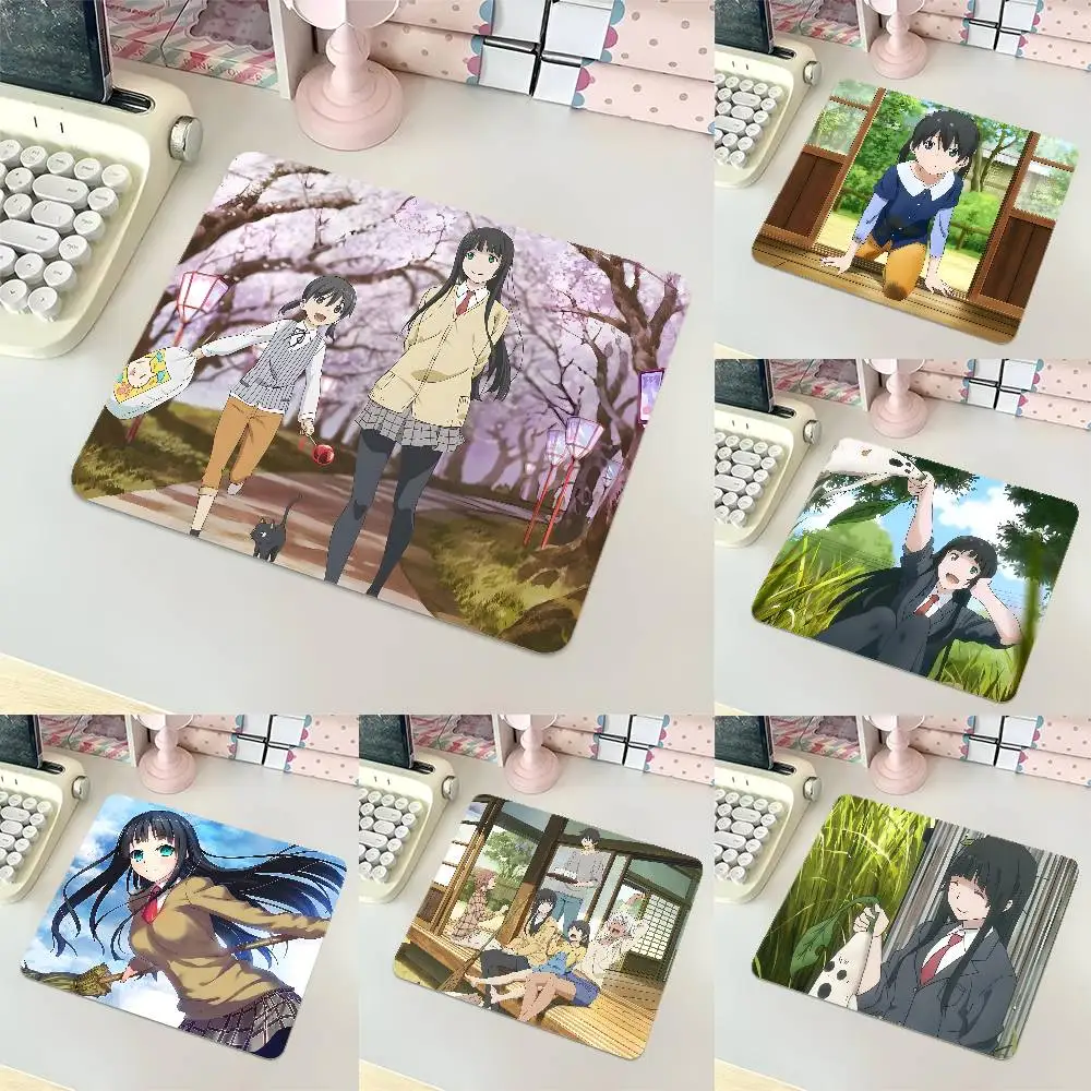 Flying Witch Mousepad Small LockEdge Mouse Pad For Gamers Computer Desk Pad Rectangular Anti-slip Rubber