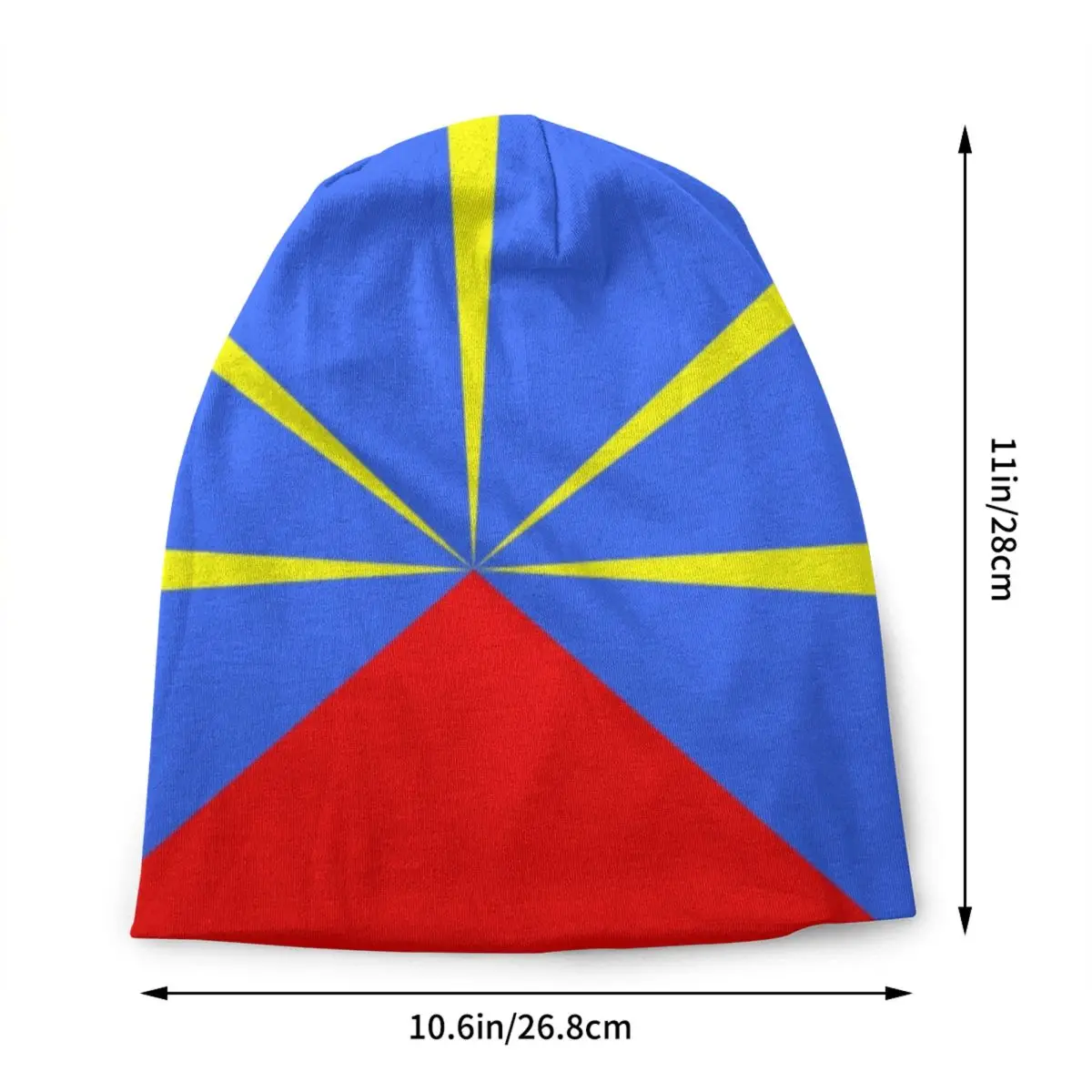 Custom 974 Reunion Island Flag Bonnet Hat Knitted Hat Men Women Fashion Unisex Adult Reunionese Proud Winter Warm Beanies Cap