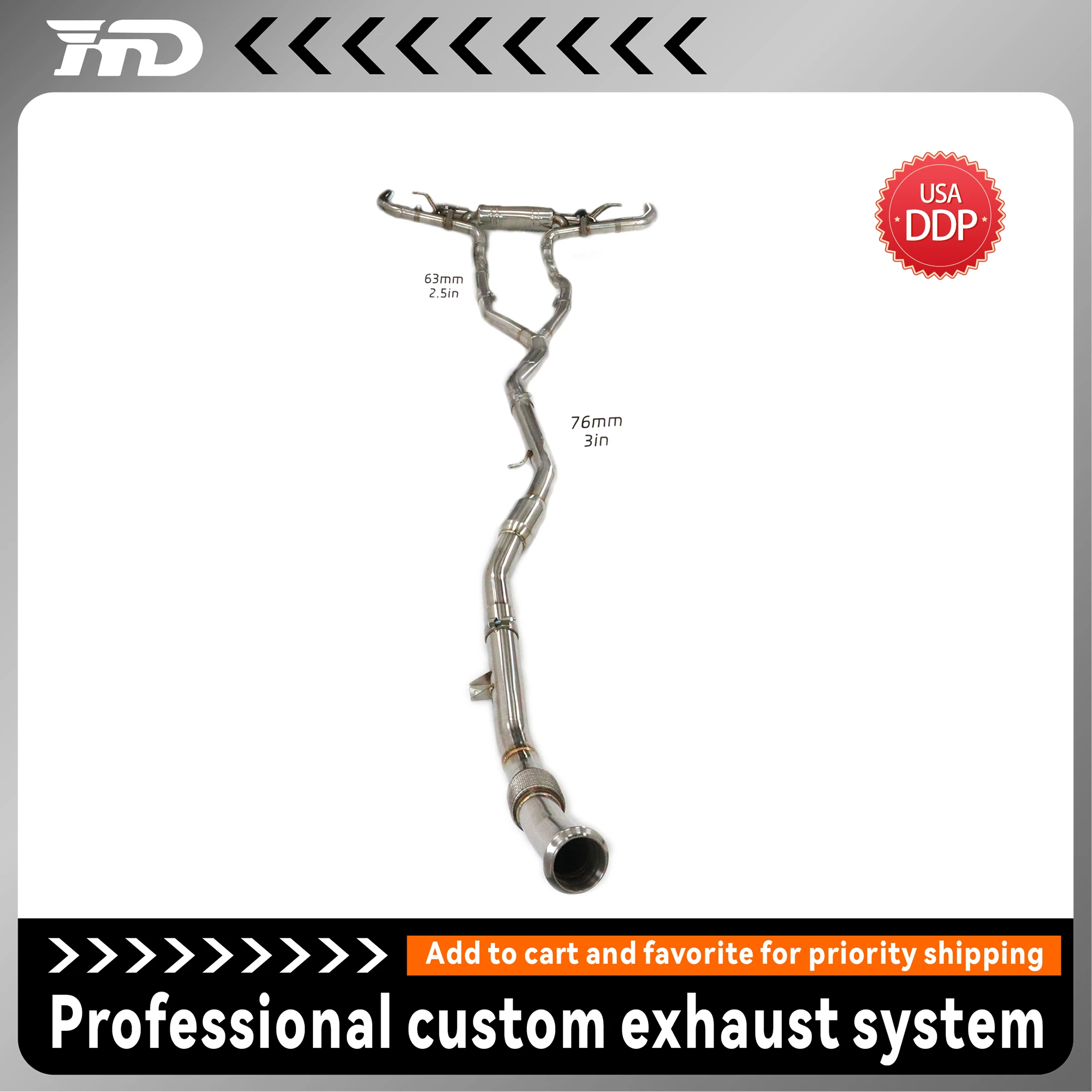 

Valved Cat-Back Exhaust for Mercedes Benz GLE53 W167 | Performance Sound & Sporty Burble | 304 Stainless Steel | Direct Fit