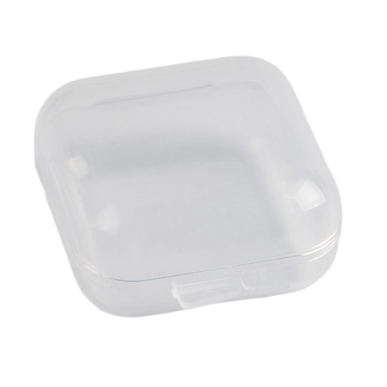 Transparent Plastic Storage Box Jewelry Storage Box Container Portable Earring Ring Earplugs Packaging Storage Case