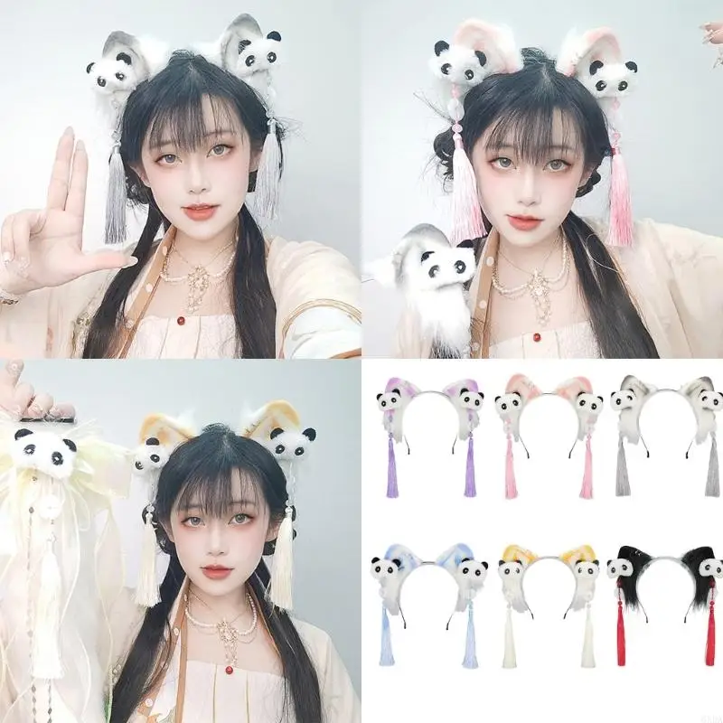 

Adjustable Furry Cats Ear Headband For Anime Cosplay Soft Plush Hair Accessory Costume Hairpeice Fashion Headwear 6XDA