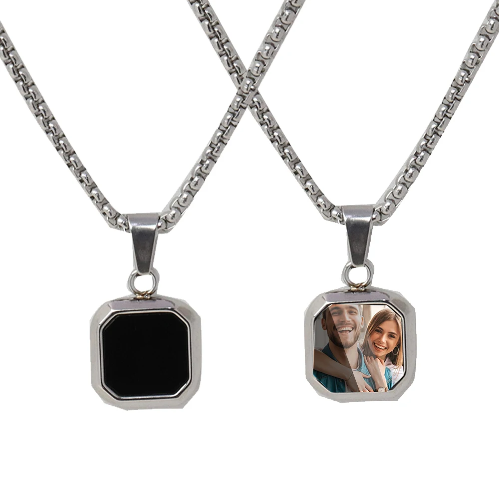 New Custom Heat photo Magic Necklace with Hidden Picture Heat Activated Magic Necklace birthday Christmas Pet Dog Photo Gift