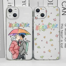 Etui Heartstopper na telefon IPhone 16 15 14 11 12 13 Pro Max XS SE2 7 8 15 Plus Charlie Nick Przezroczysta silikonowa miękka osłona tylna