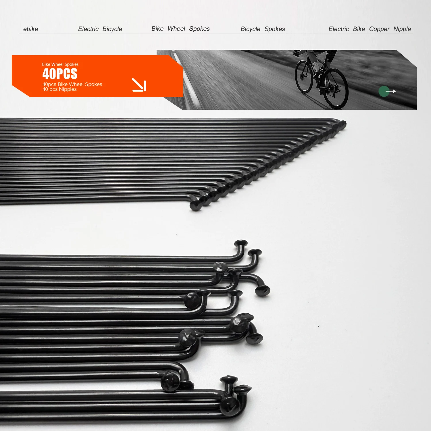 40 قطعة المتحدث دراجة عجلة المتحدث 12 جرام طول 190 مللي متر 196 مللي متر 200 مللي متر 206 مللي متر 210 مللي متر 212 مللي متر 218 مللي متر 220 مللي متر 221 مللي متر 240 مللي متر الكربون الصلب الأسود #4