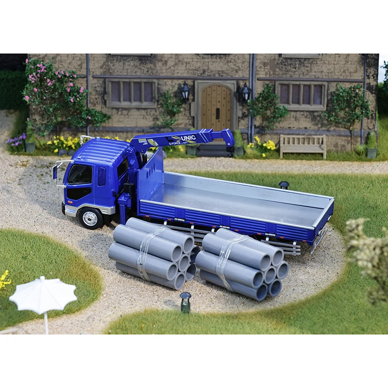 

GCD Diecast 1:64 Scale Fuso Boom Truck with Crane Alloy Car Model Adult Collectible Souvenirs Gifts Static Ornaments