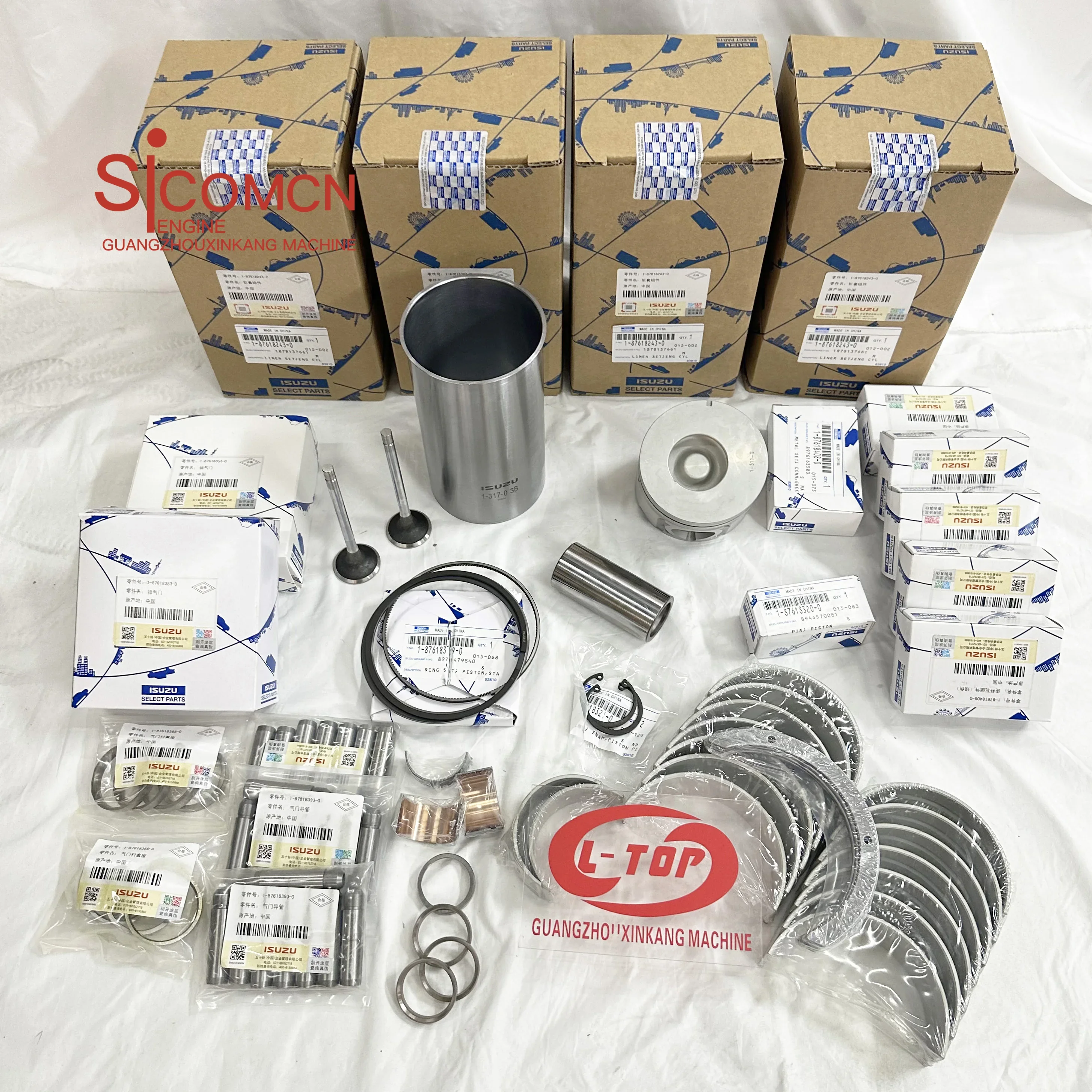 

ORIGINAL 4JJ1 4JH1 4HL1 4HF1 4JA1 4JB1 4JG1 4JG2 4HG1 6BD1 6HH1 Engine Liner Kit Repair Kit Rebuild Kit For ISUZU Parts