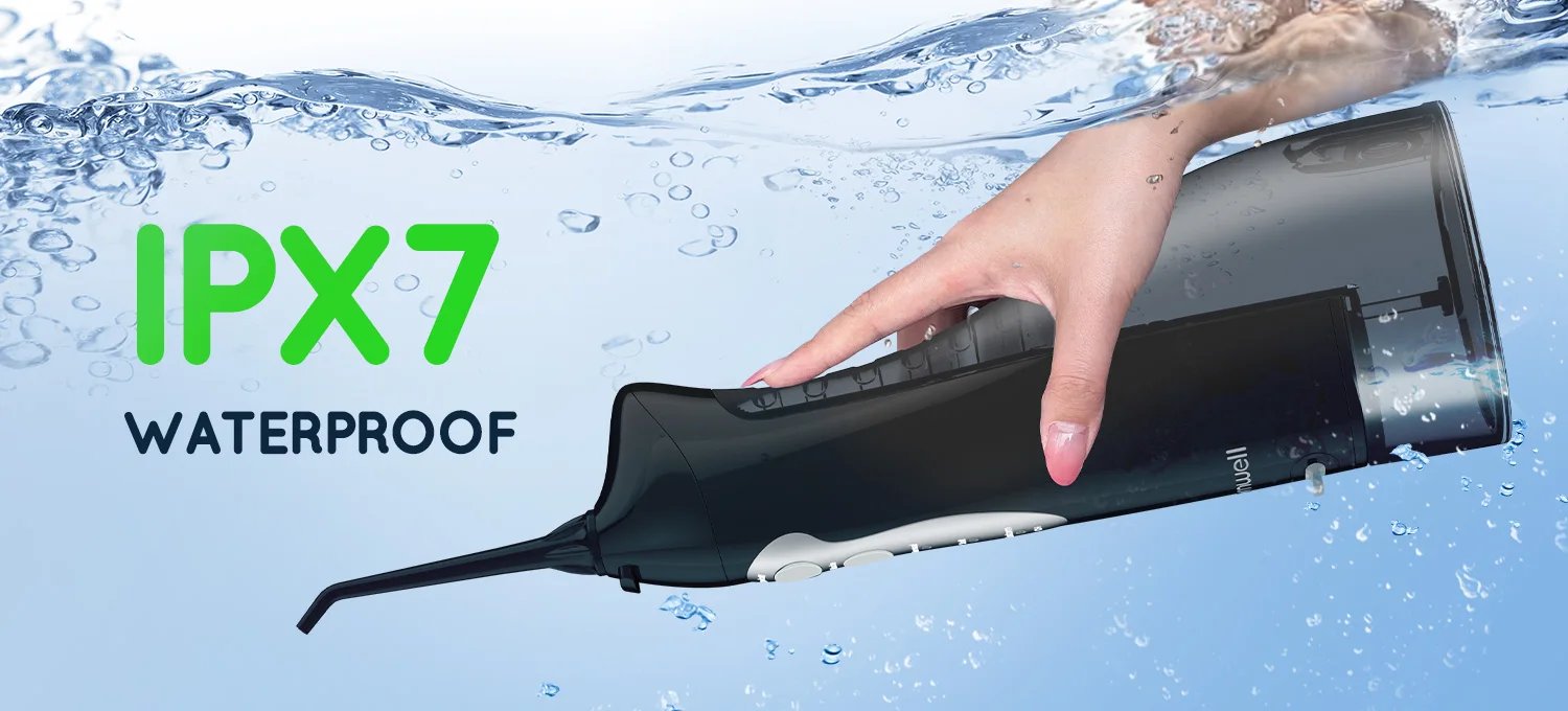 Tragbarer Wasserflosser für Zähne/Zahnspangen USB Munddusche IPX7 Wasserdichtes Elektrisches Zahnbürstenset für Zuhause – Detail 5