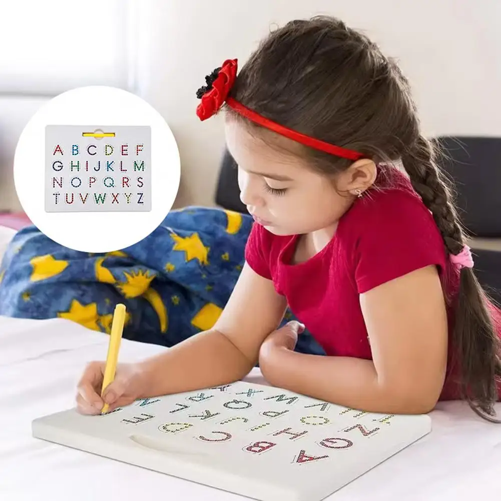 Kids Magnetic Steel Ball Drawing Board Toys Parish Alphanumeric Learning Writing Board Diy Drawing Training Kids Learning Toy