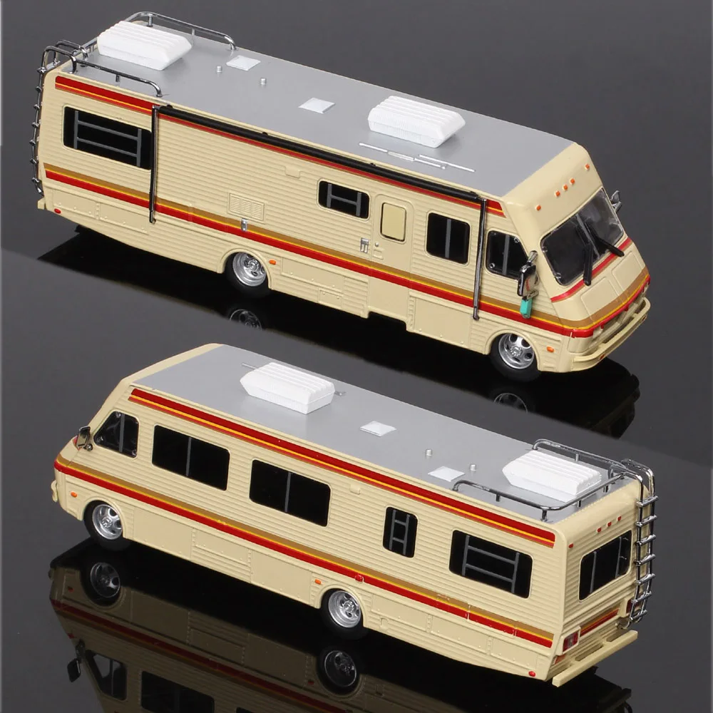 Fleetwood Bounder RV Car Modelo, Ônibus, Diecasts Brinquedo, Veículos Colecionáveis, Motorhome, O Navio Krystal Lembrança, Escala 1:64, 1986