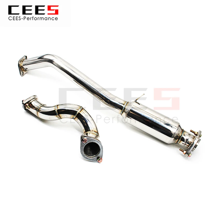 CEES Exhaust System For  86 Headers Without Catalyst No cat Downpipe Manifold Stainless Steel Car Accessories