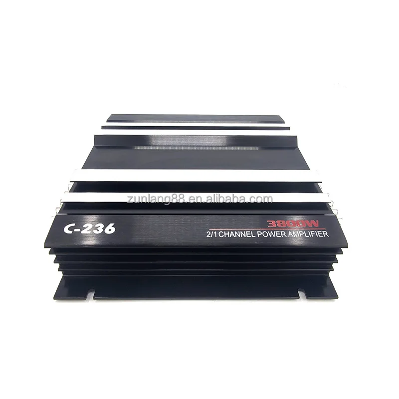 Factory OEM Car Stereo Amplifier Peak 3800W RMS 60W*2 Full Range Car Speakers Amp 2 Channel AB Car Sound Subwoofers Amplifier
