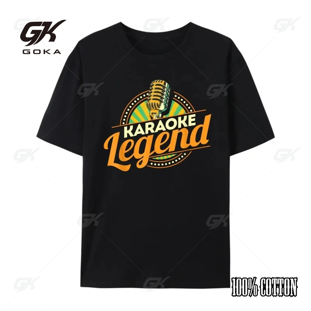 

Караоке Легенда Караоке Вечеринка Музыка Музыкант Певица Простые повседневные футболки Оптовая продажа Негабаритная футболка Топы Футболка