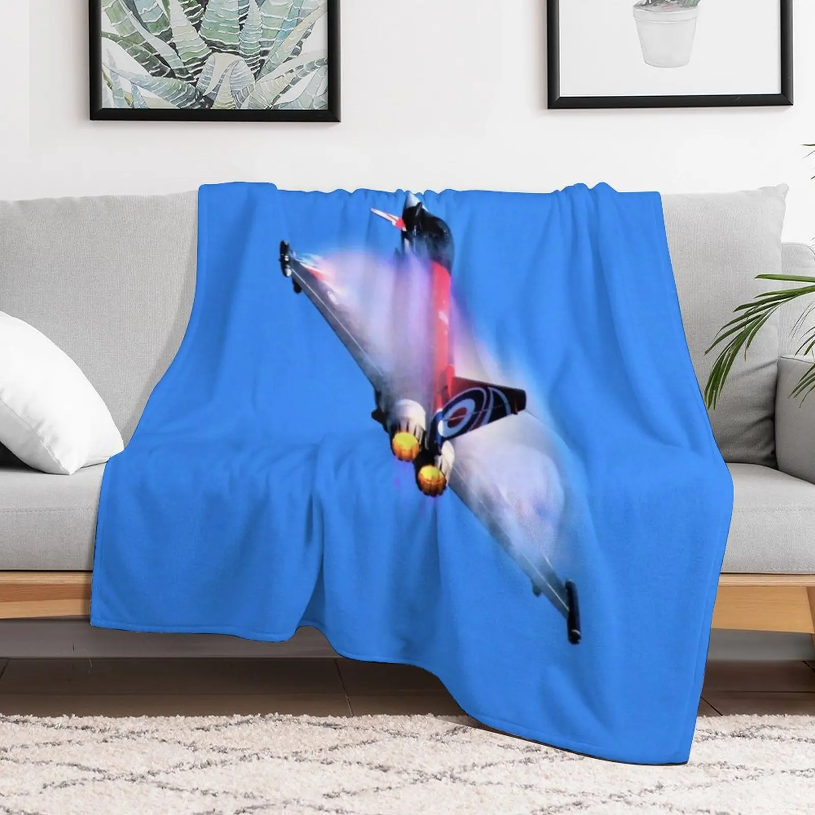 Blackjack Power Throw Blanket Shaggy Furry Soft Blanket for Bedroom Living Room