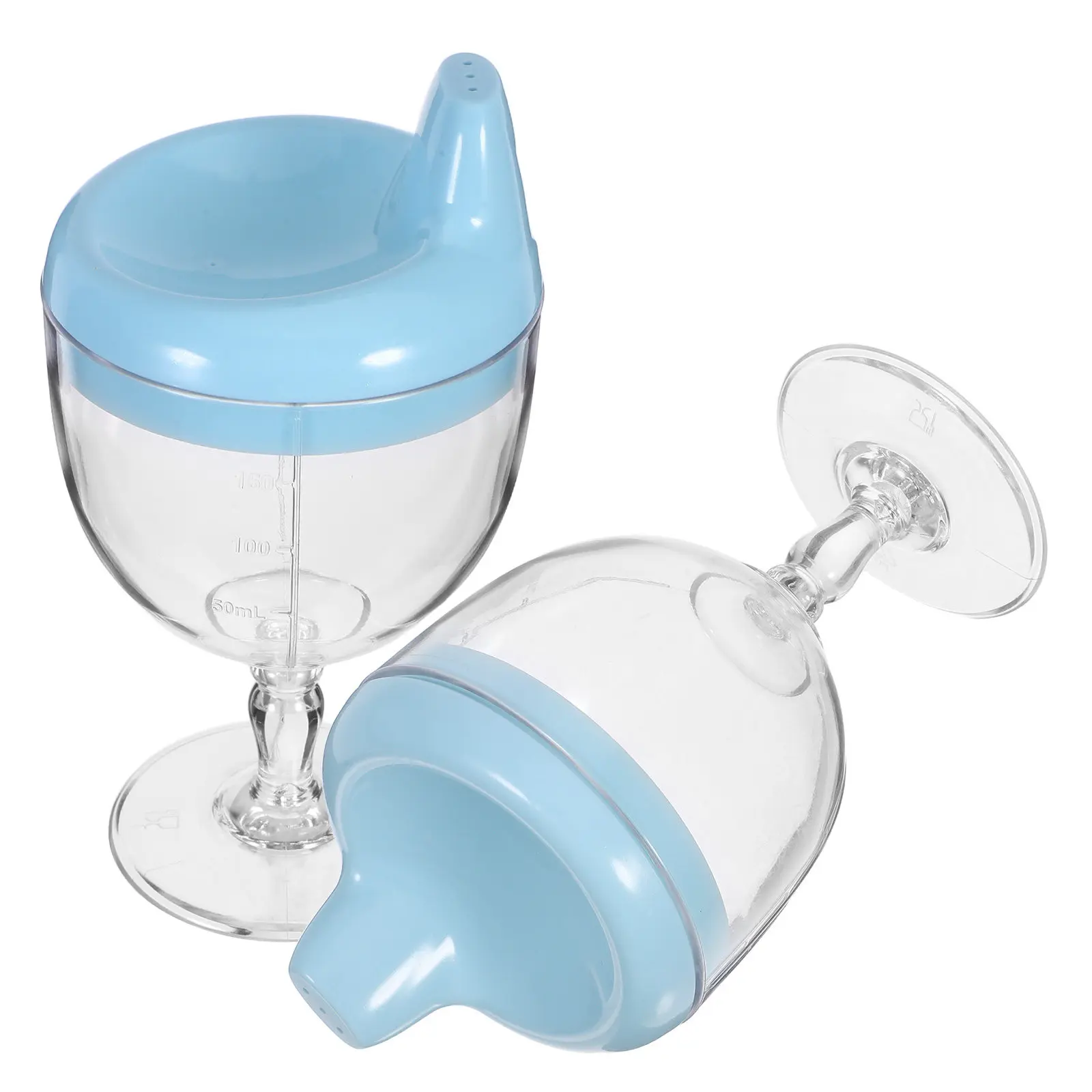 

Набор из 2 детских поильников с защитой от проливания, устойчивой нескользящей основой, для обучения питью, пластиковые чашки для прикорма, для сока, воды, для младенцев