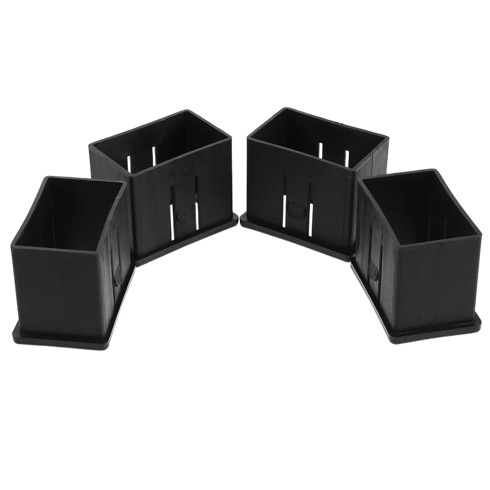 

4Pcs Hollow Square Tube Sleeve Fitness Adapter 60x40 to 50x30mm Black Plastic Insert Gym Equipment Sleeve Converter