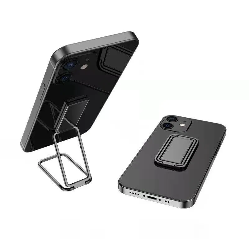 Universal Magnetic Metal Phone Holder Stand For Iphone Samsung HTC Oppo Xiaomi Phone Holder Foldable Desk Stand For Mobile Phone