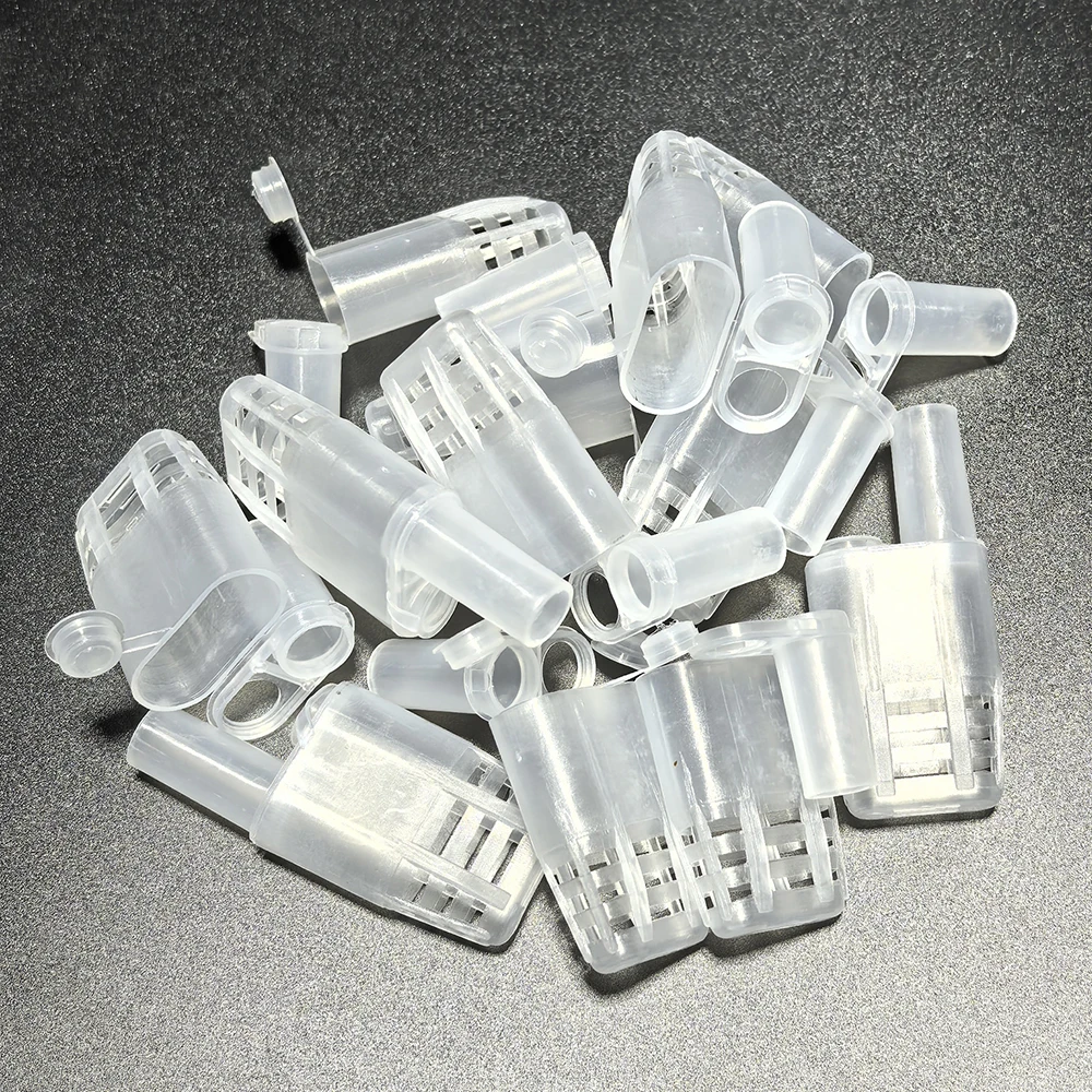 120 Pcs Bee Queen Cages Protection Queen Wangtaipu Bee Equipment Plastic White Safety Beekeep Cage Beekeeping Supplies