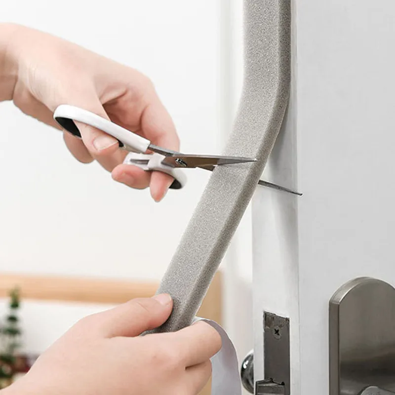 2 롤 도어 창 씰링 스트립 자체 접착 스폰지 폼 방음 테이프 방풍 방진 도어 및 창 갭 씰 스트립