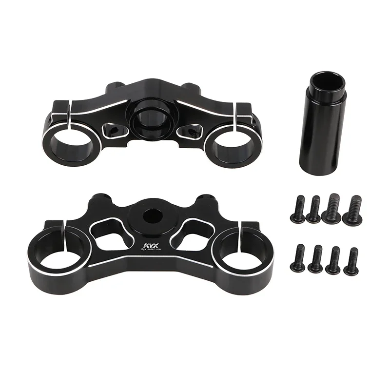 KYX Racing CNC Juego de abrazaderas triples de aluminio Actualizaciones de piezas Accesorios para motocicleta 1/4 RC Losi Promoto-MX