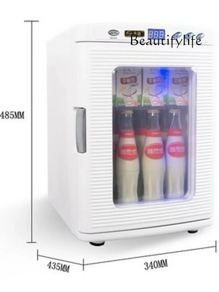 

Hot and cold commercial display cabinet Household milk beverage insulation cabinet