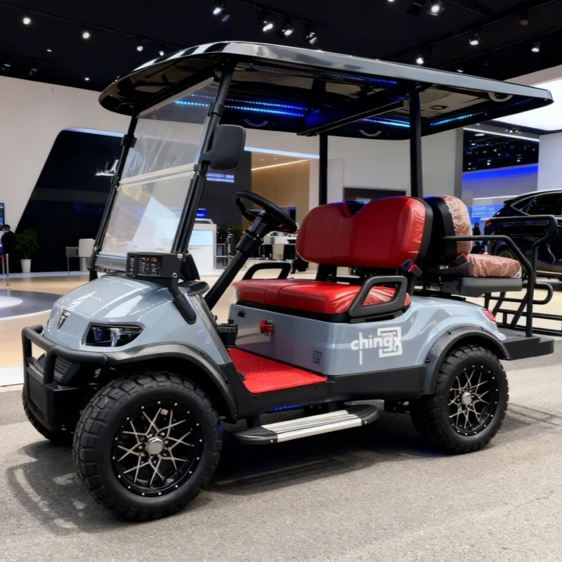 2 4 6 الركاب 60 فولت/72 فولت عربة جولف كهربائية عربات التي تجرها الدواب على الطرق الوعرة مع بطارية الرصاص الحمضية وبطارية ليثيوم اختياري بالطاقة #3