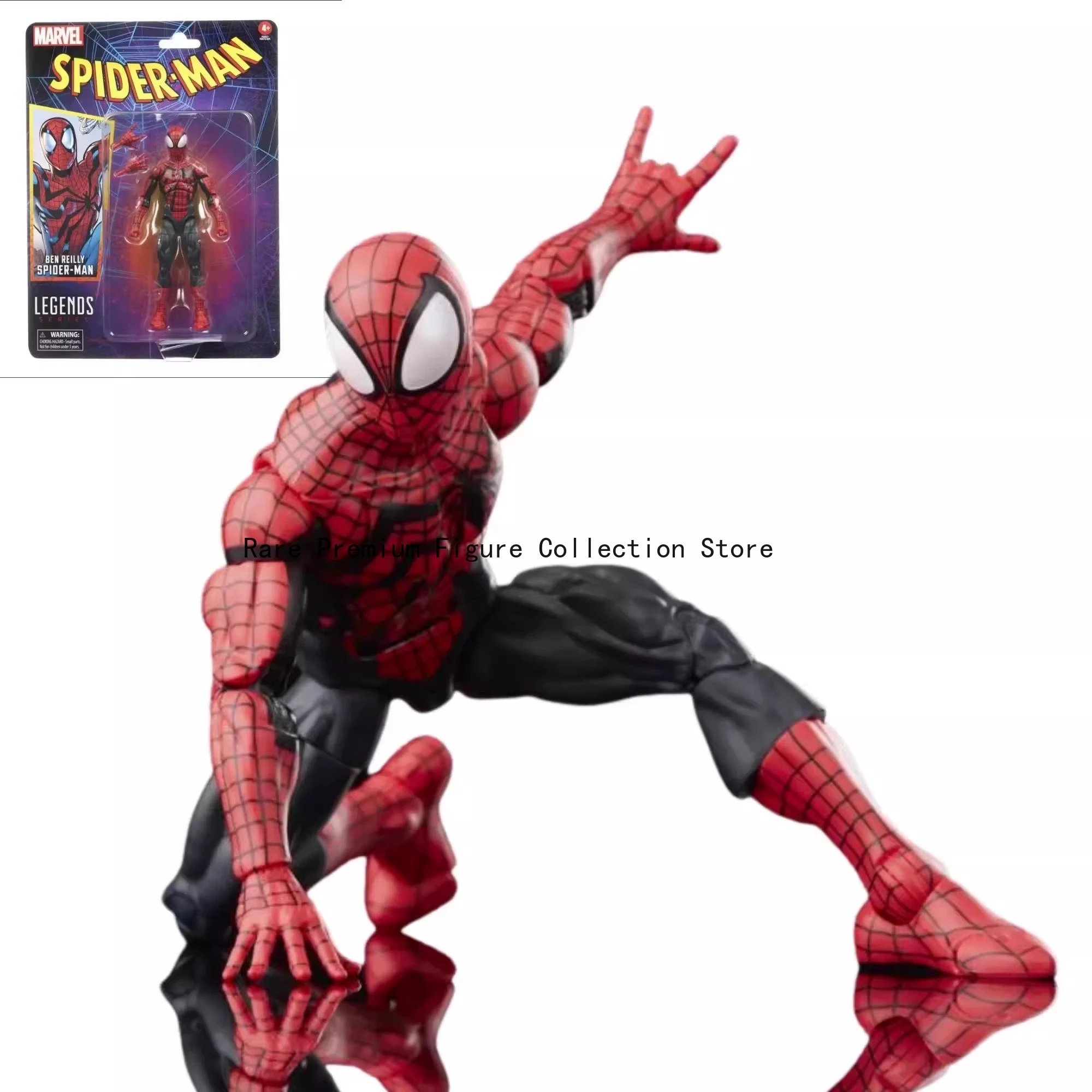 

Оригинальная коллекционная фигурка Marvel Legends 18125 Человек-паук Бен Рейли Скарлетт-паук в черно-красном костюме, 6 дюймов