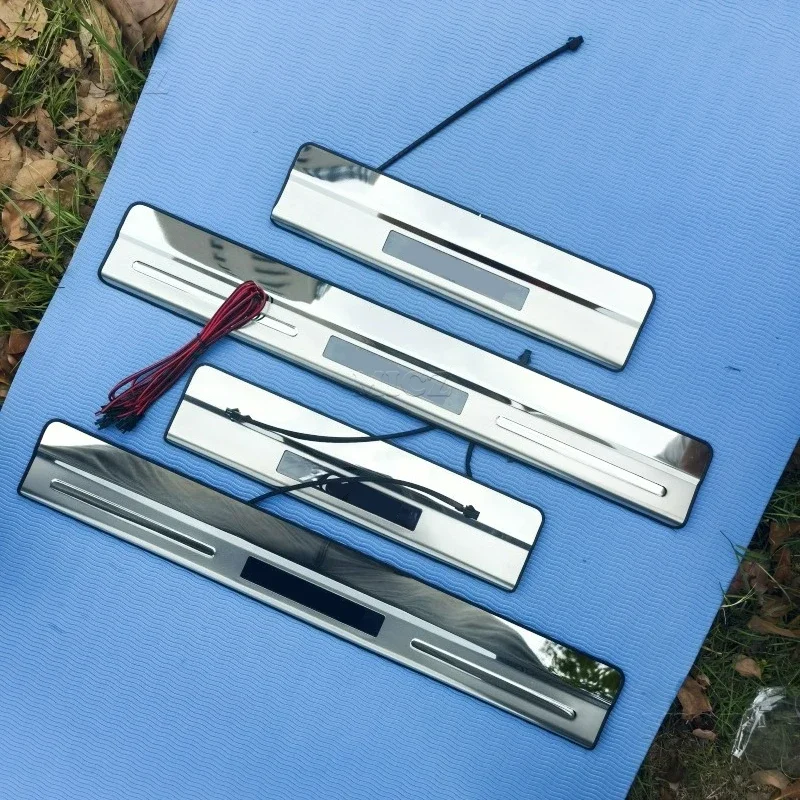 

For Volvo XC60 2008 - 2017 Car Styling High Quality LED Stainless Steel Mirror Car Door Cover Outside Door Sill Plate