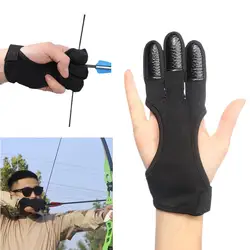 1 PC Outdoor Sports Accessories Shooting Hand Guard Protector 3 Fingers Protective Gloves Archery Finger Guard Recurve Bow