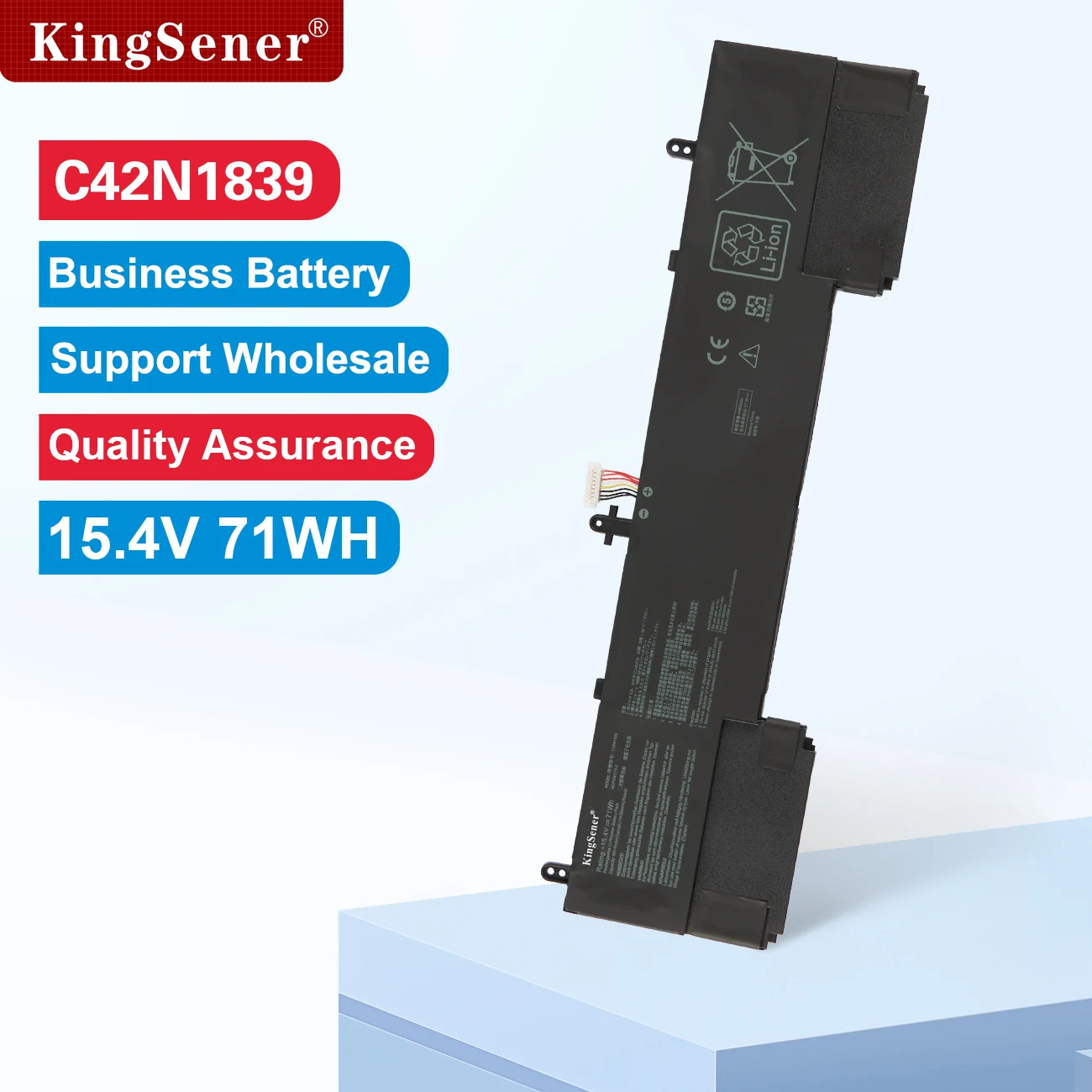 

KingSener C42N1839 Laptop Battery For ASUS ZenBook 15 UX563 UX563FD UX534 UX534FT UX534FTC UX534FA UX534FAC UX533 Q537FD Q547FD