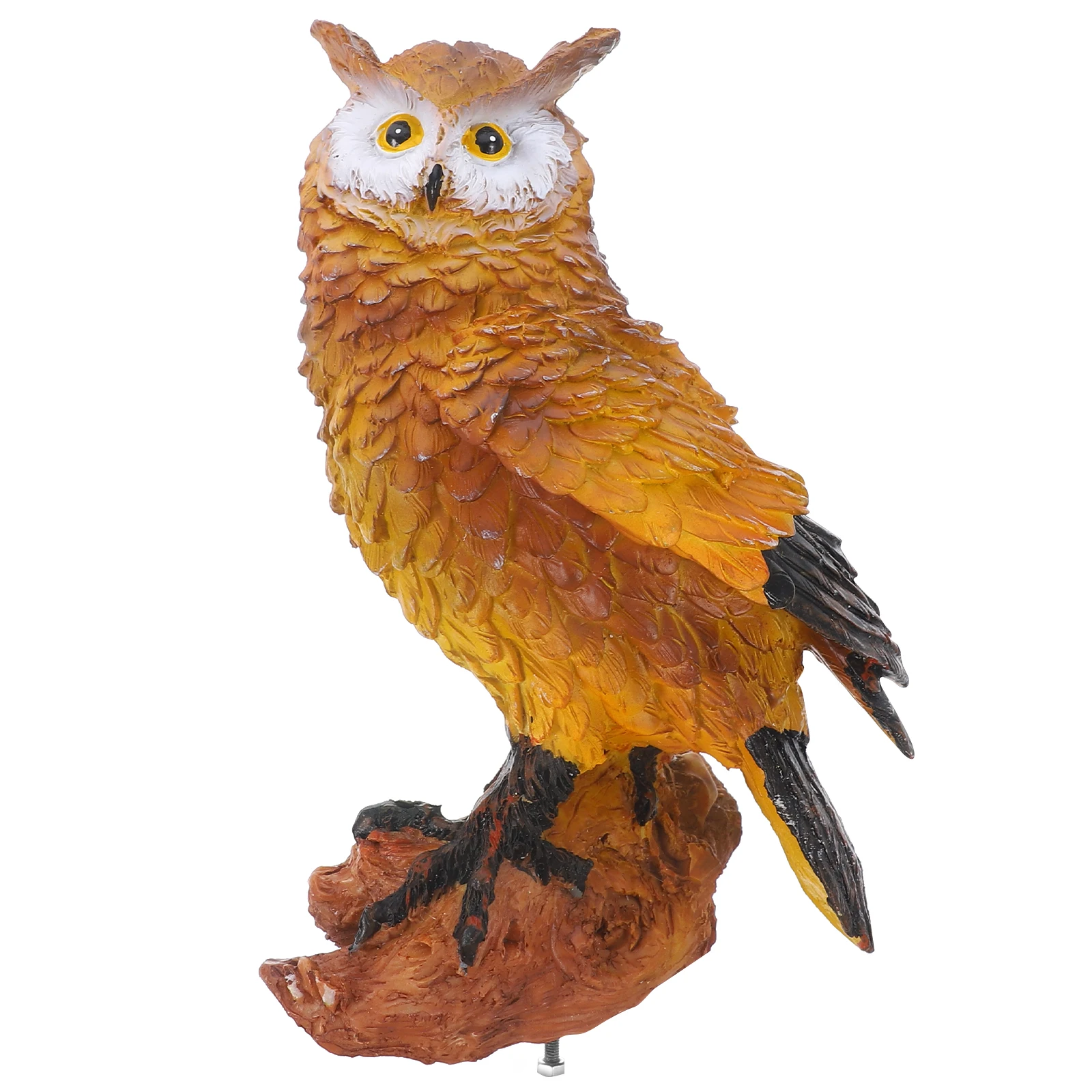 

Creative Resin Owl Pendant Tree Sculpture Durable Eco Friendly Garden Yard Decoration Non Fading Outdoor Ornament