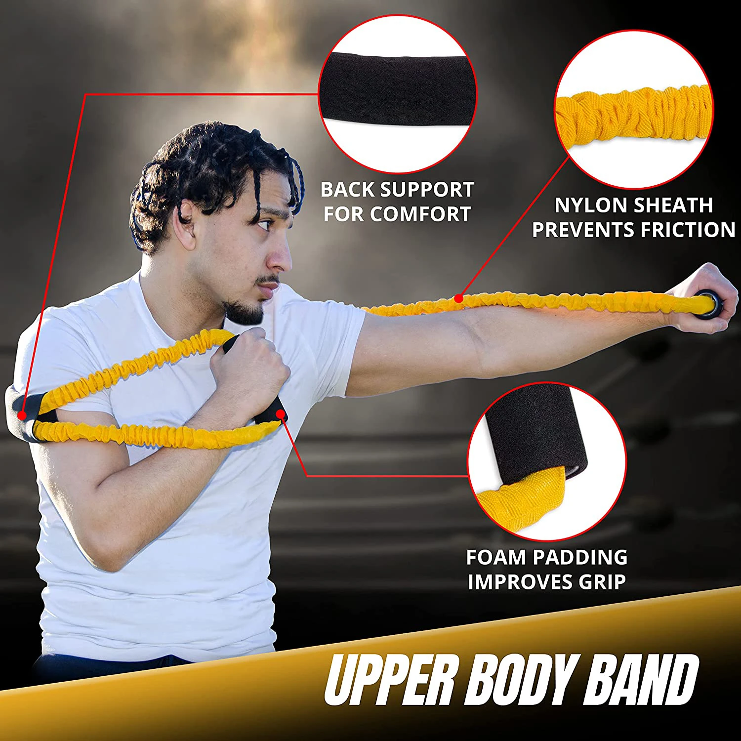 Resistance Bands Stretching Strap Set For Arms Legs Strength Fitness Equipment Workout Equipment Boxing Basketball