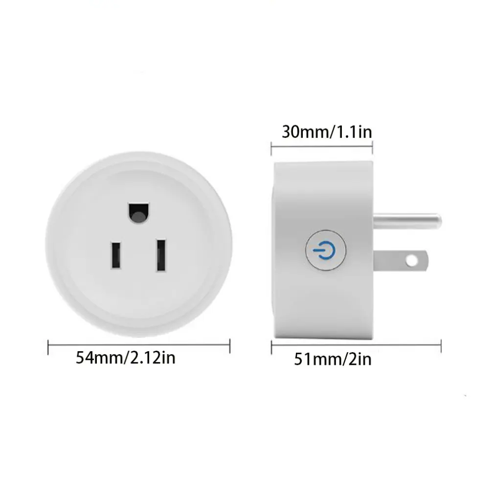 WiFi Smart Plug Socket US Wireless Outlet with Power Monitor Timer Smart Life APP Control Works with Google Home Alexa