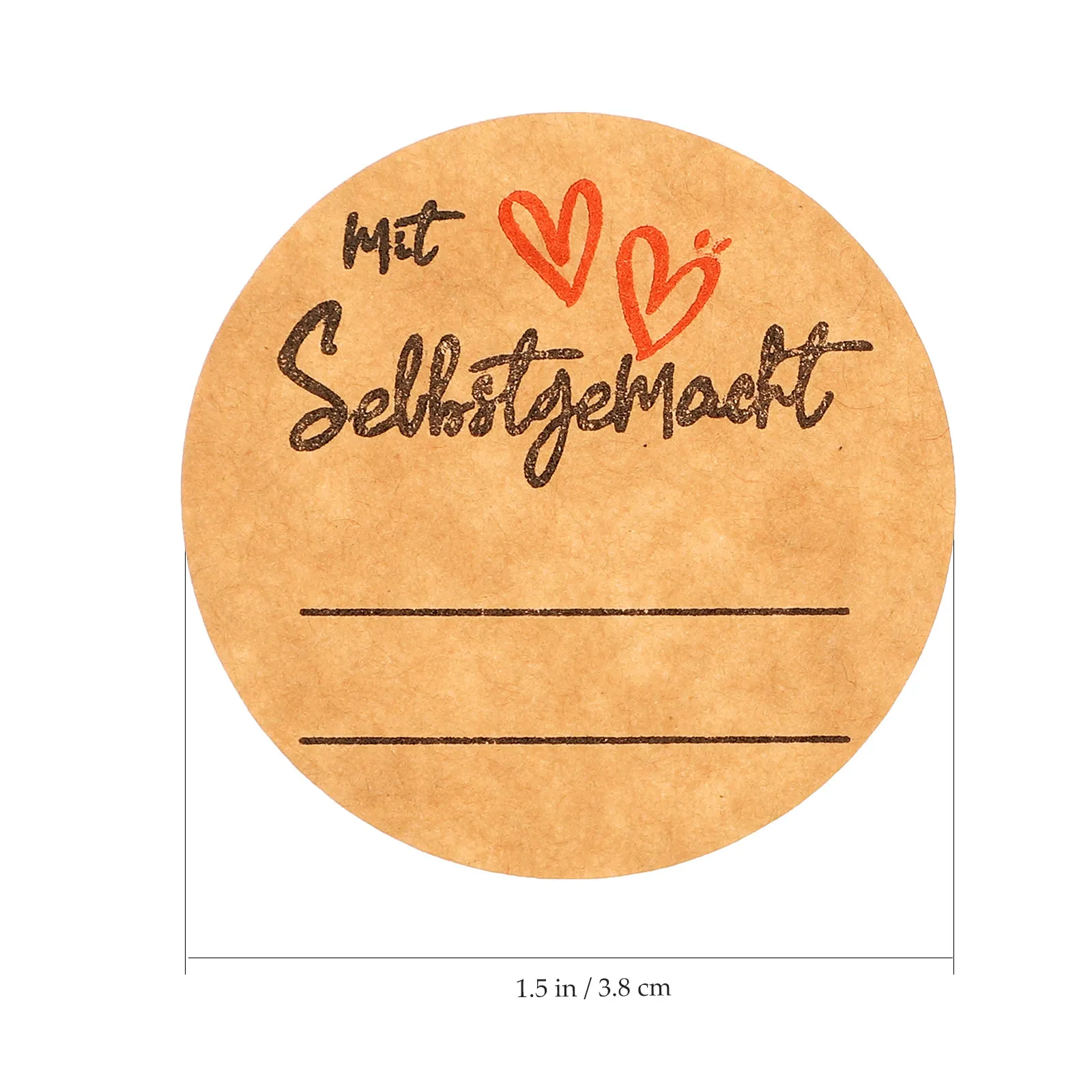 600Sheets Self-Adhesive Delicate Sealing Stickers Kraft Paper Decorative Label Stickers for Gift Bags Candy Jars Mason Jars