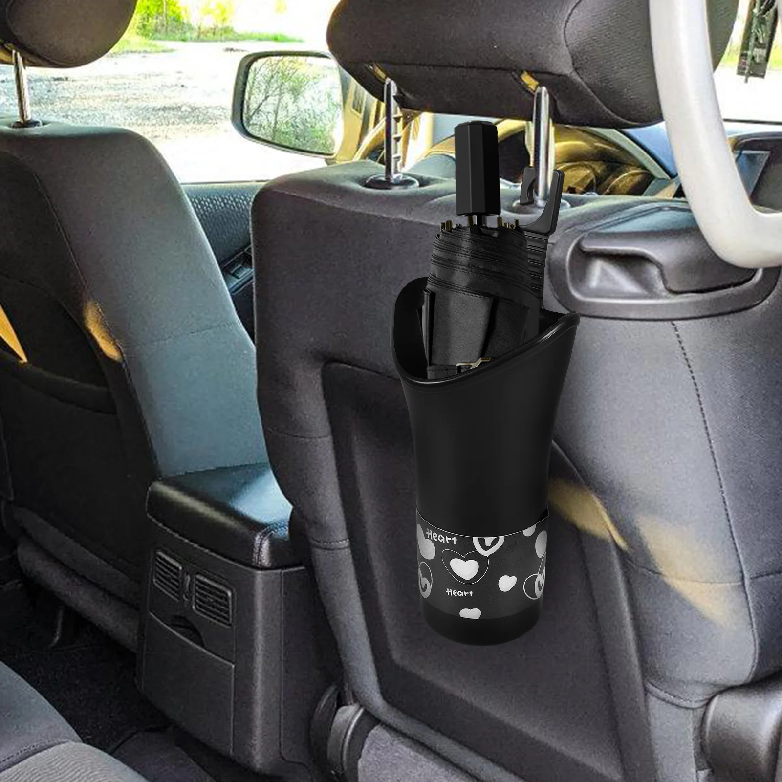 

Car Umbrella Storage Bucket Large Capacity Waterproof Organizer for Back Seat Trash Holder Space Saving Car Storage